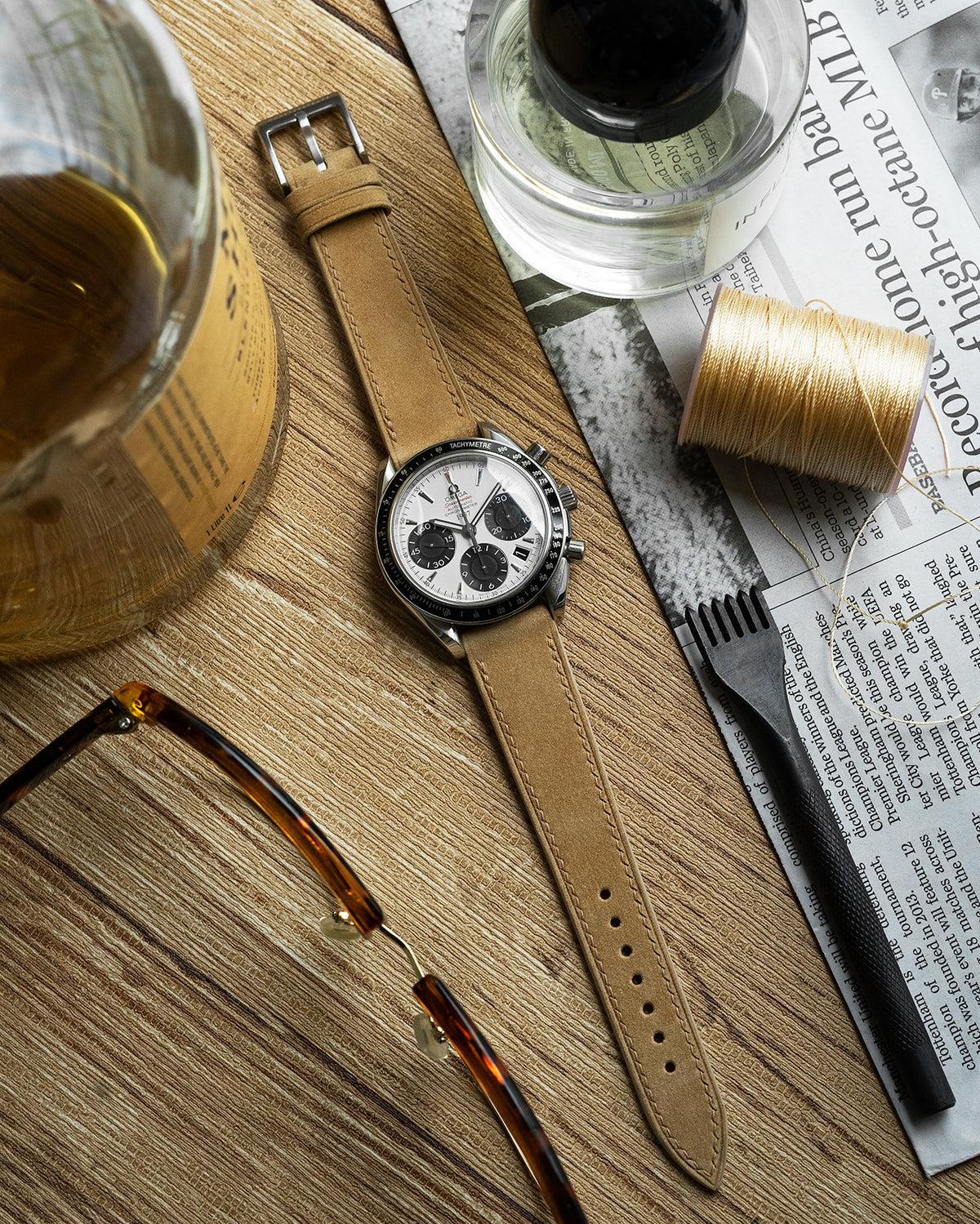 Nubuck Leather Strap (Camel)