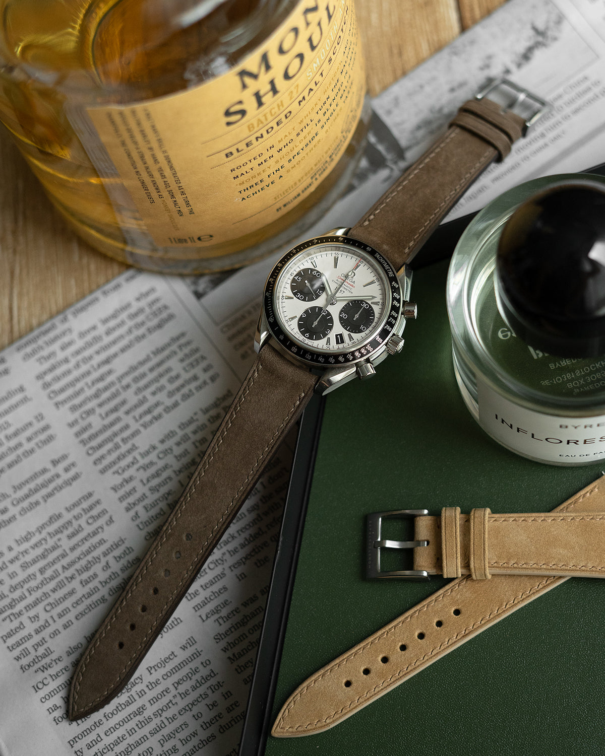 Nubuck Leather Strap (Rugged Brown)