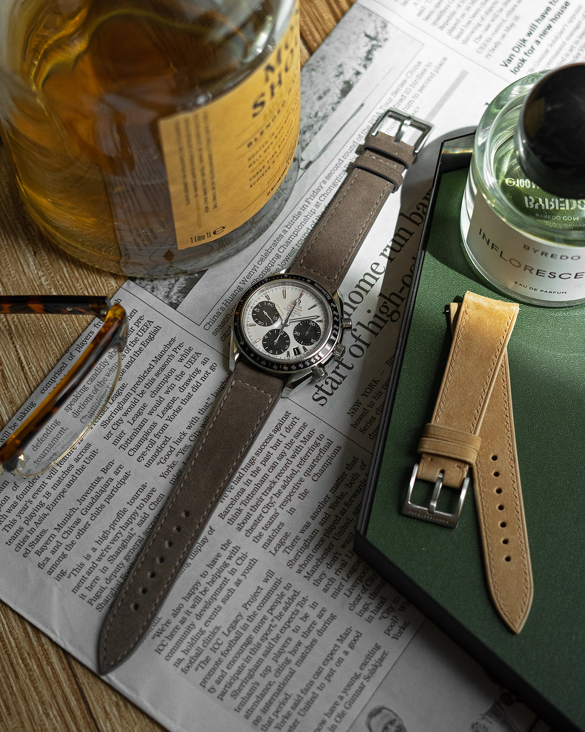 Suede Leather Strap (Cedar Brown)