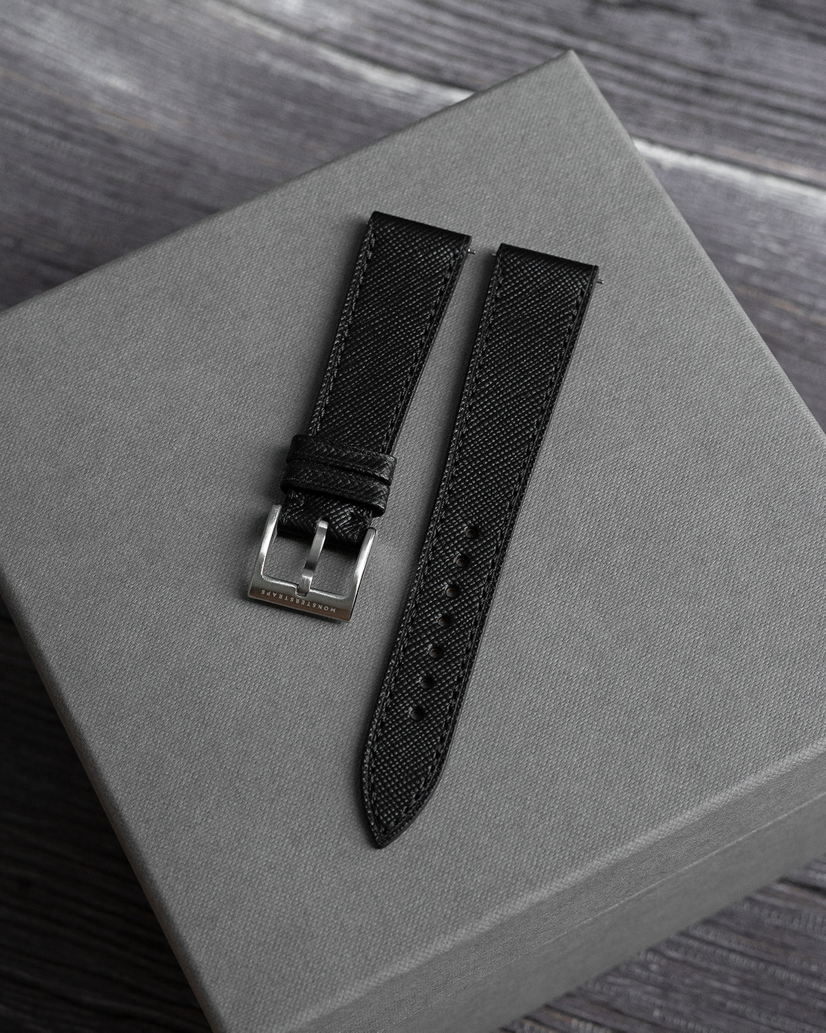 Saffiano Leather Strap (Black)