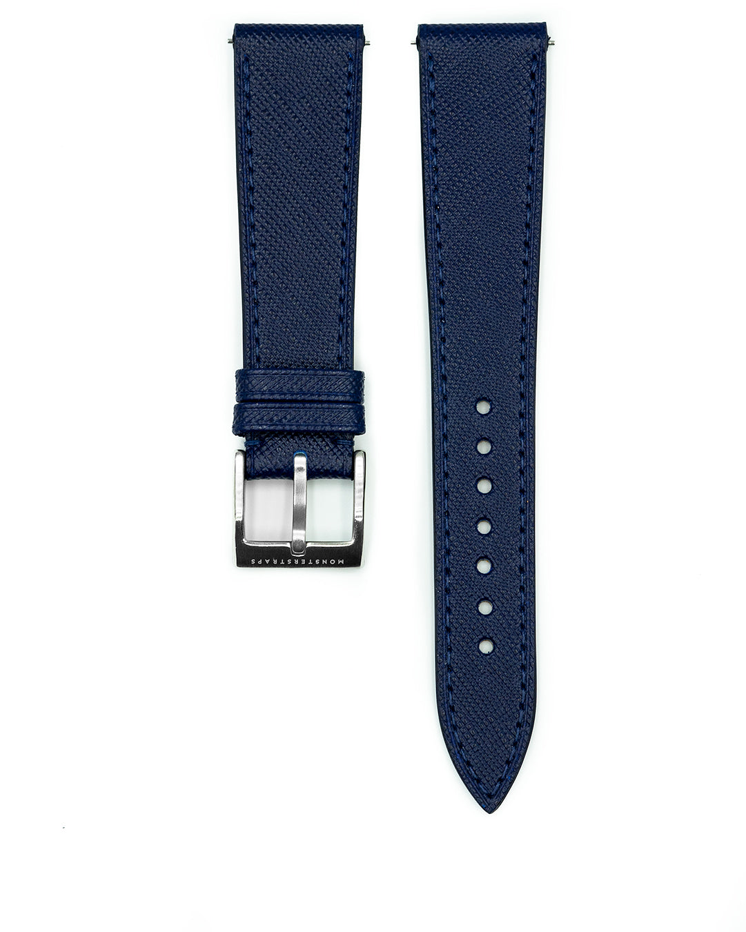 Saffiano Leather Strap (Navy) - Monstraps