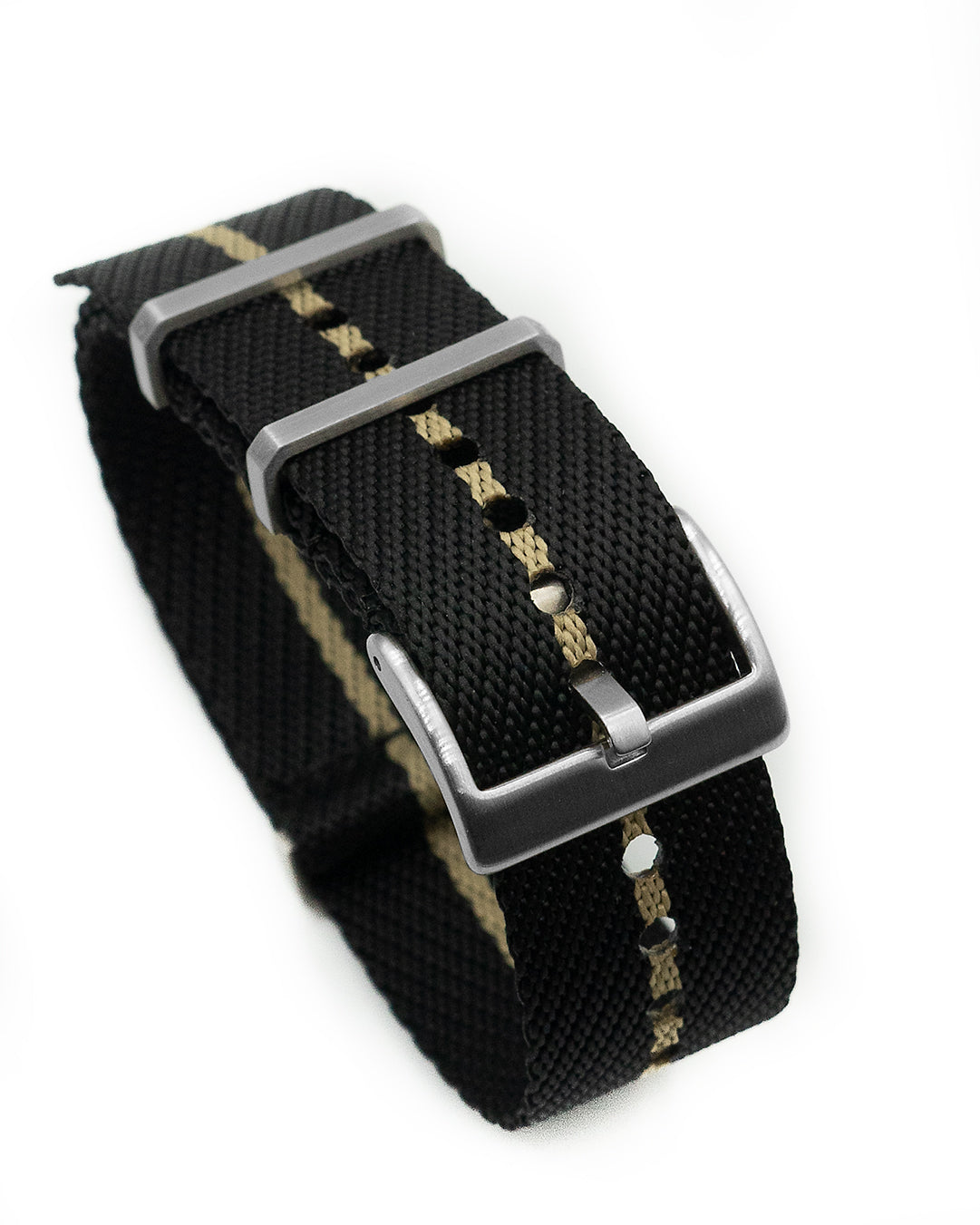 Nylon M II - Midnight Black with Khaki centerline