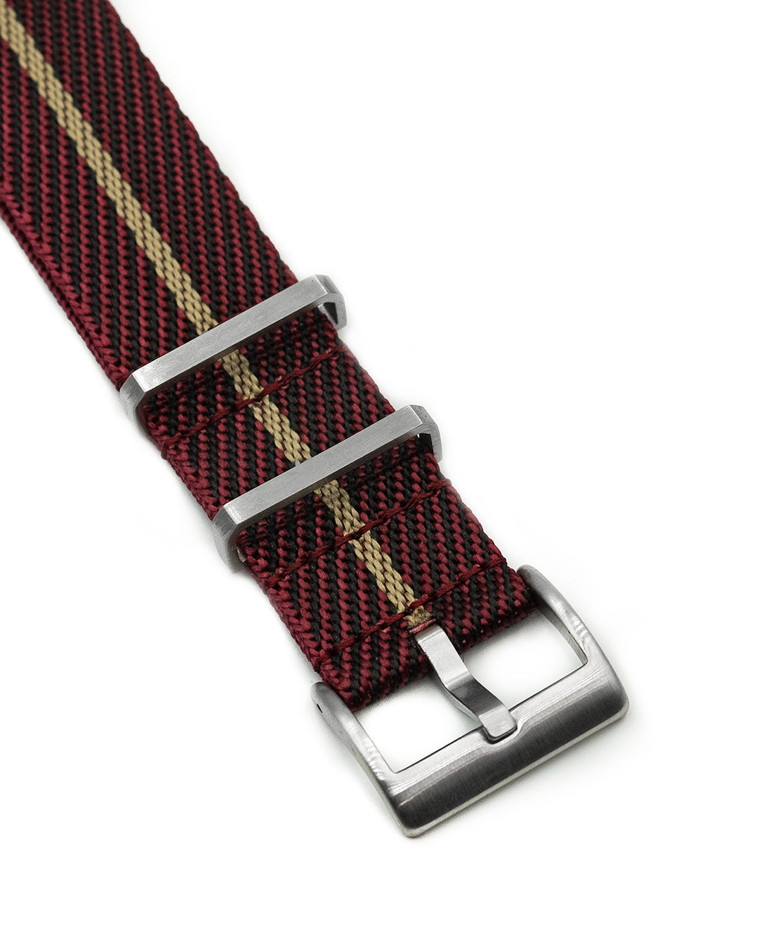 Nylon M II - Maroon with Khaki centerline