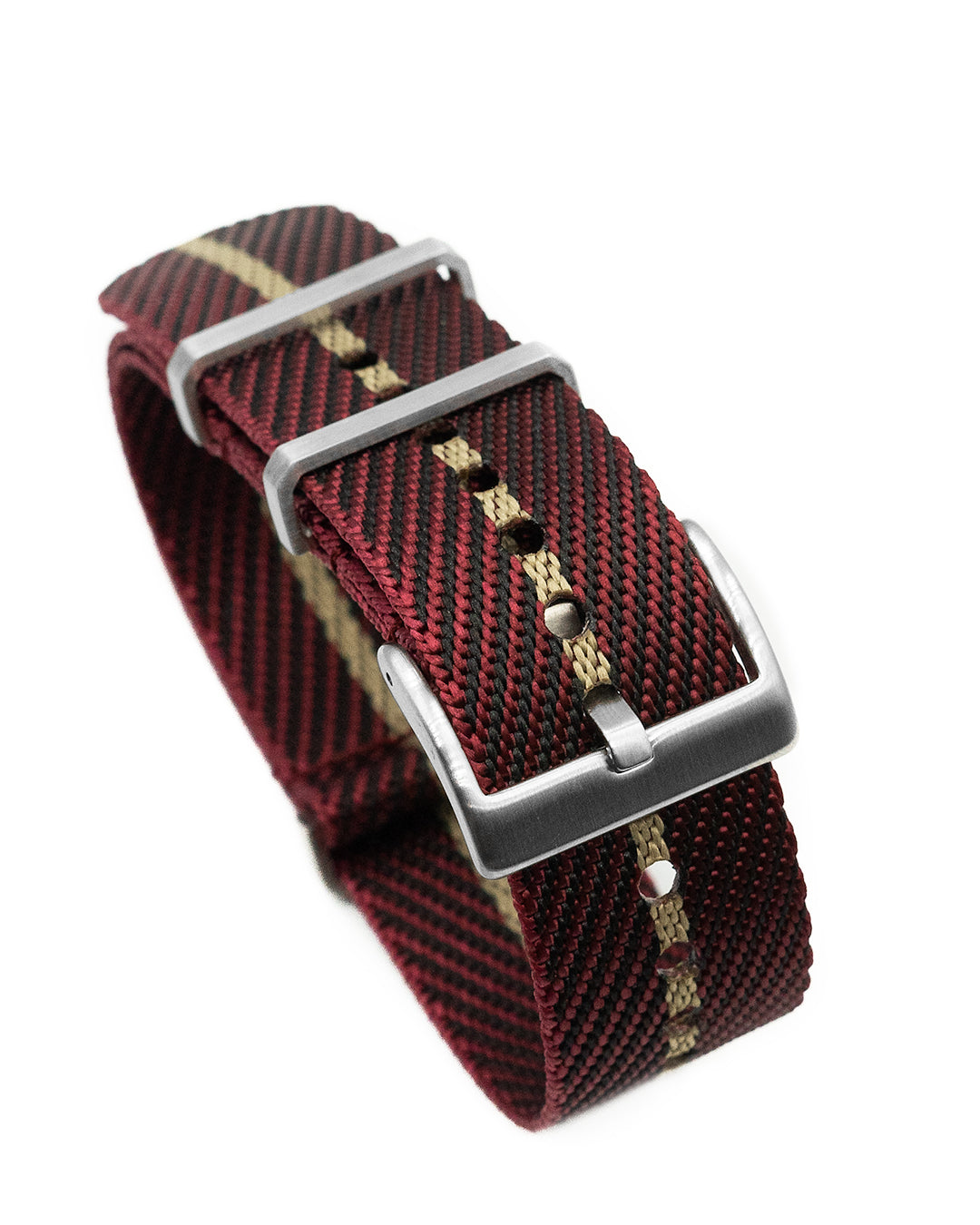 Nylon M II - Maroon with Khaki centerline