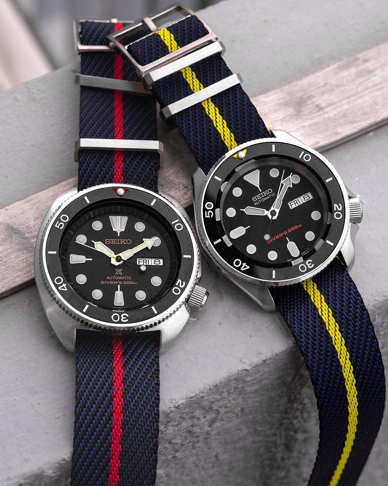 Blackbay Adjustable II - Navy with Yellow Centerline