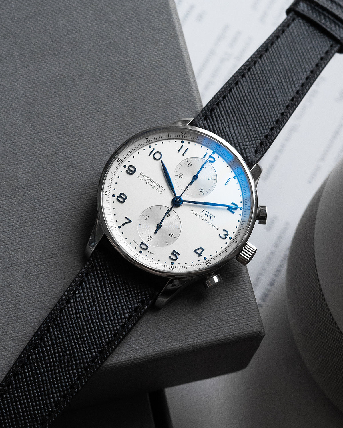 Saffiano Leather Strap (Black)