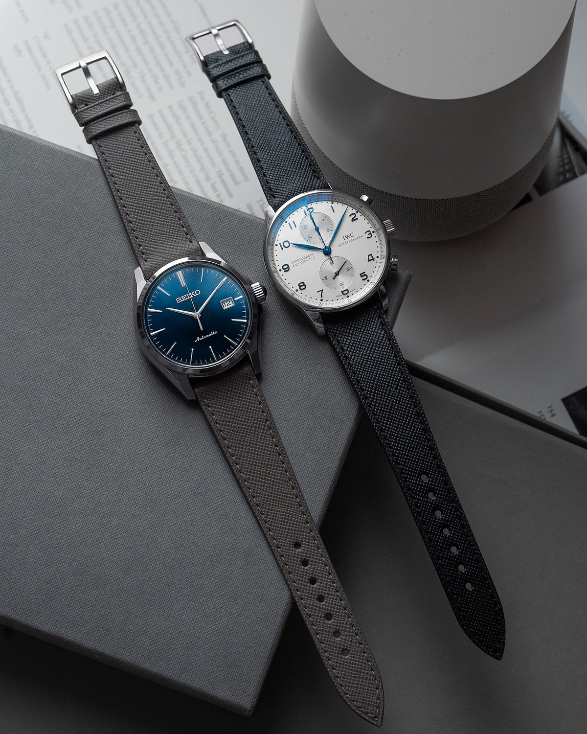 Saffiano Leather Strap (Black)