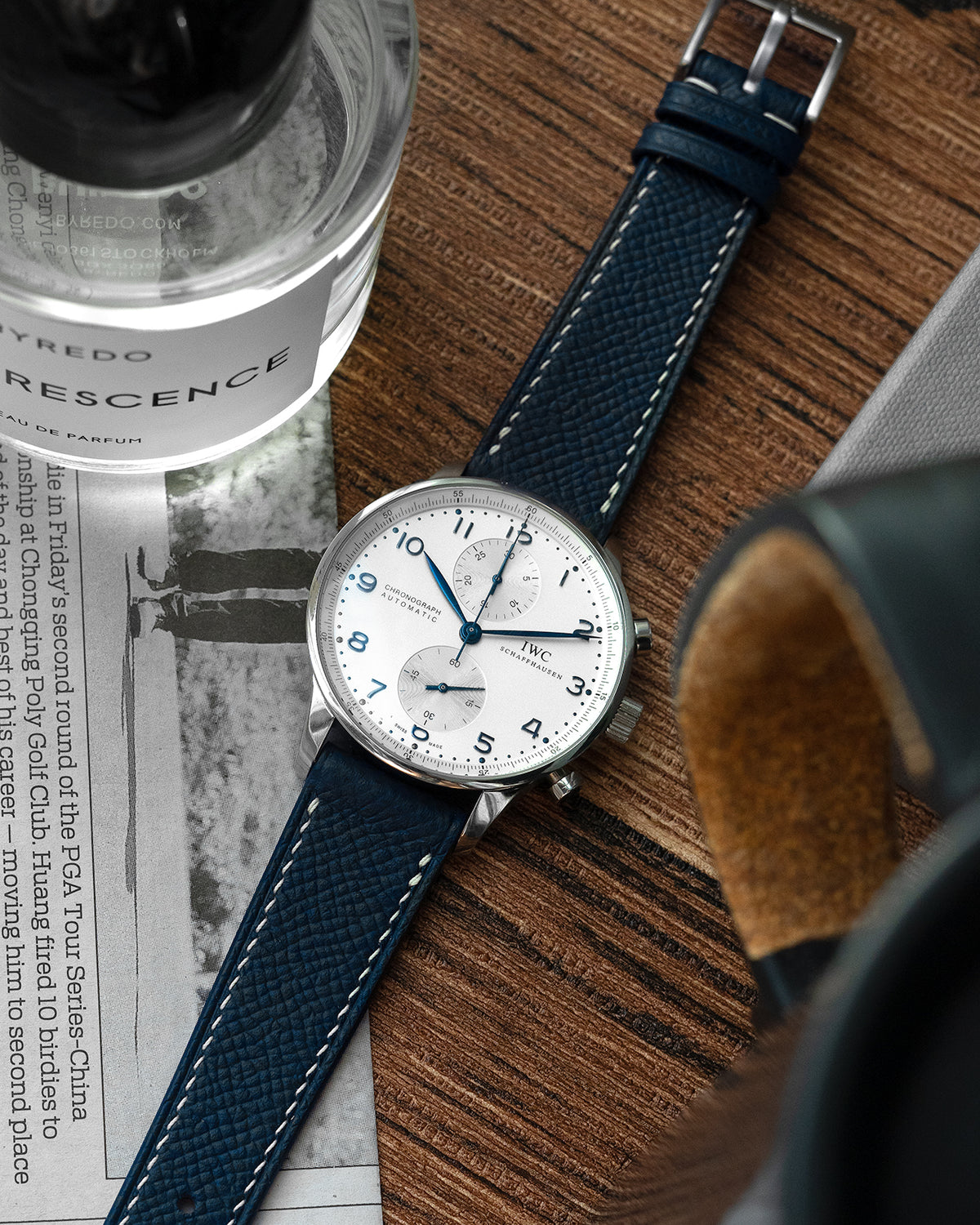 Epsom Leather Strap (Midnight Blue)