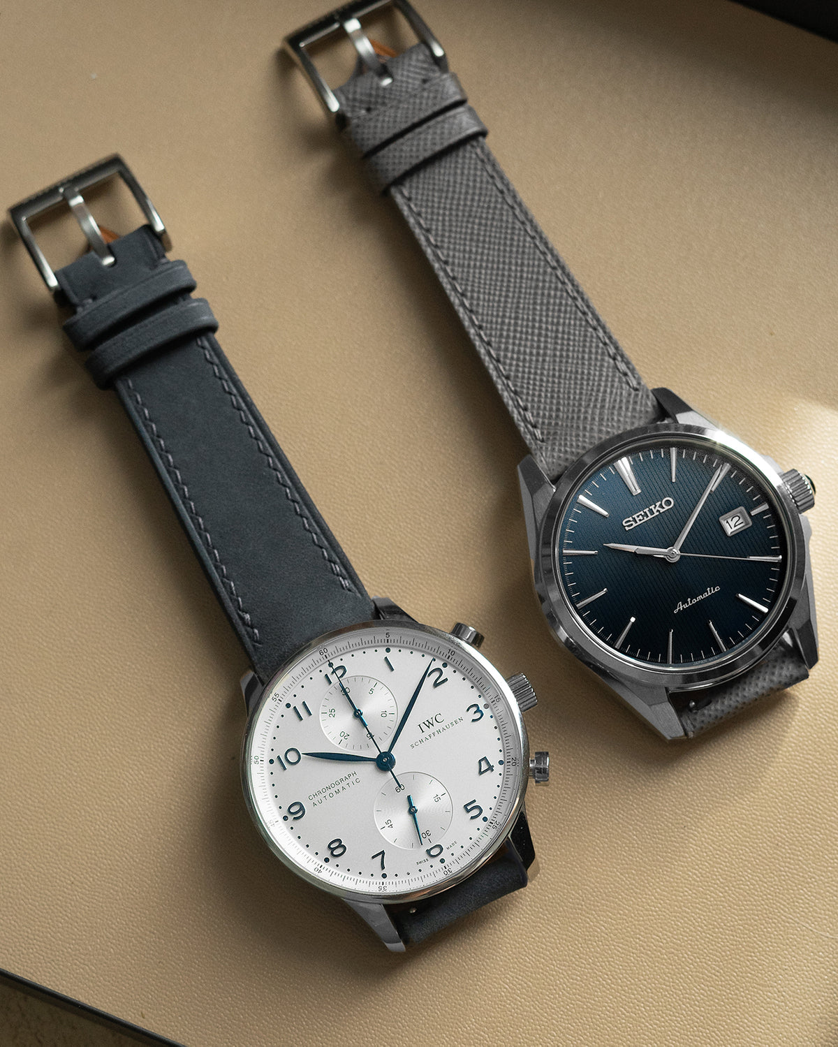 Nubuck Leather Strap (Slate Blue)