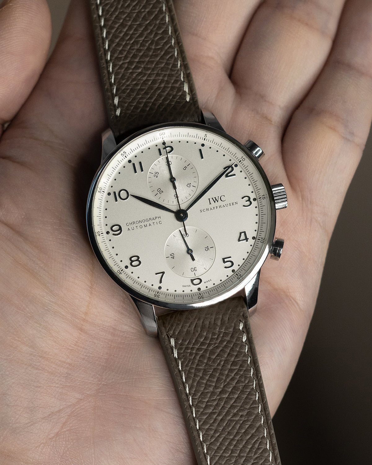 Epsom Leather Strap (Taupe)