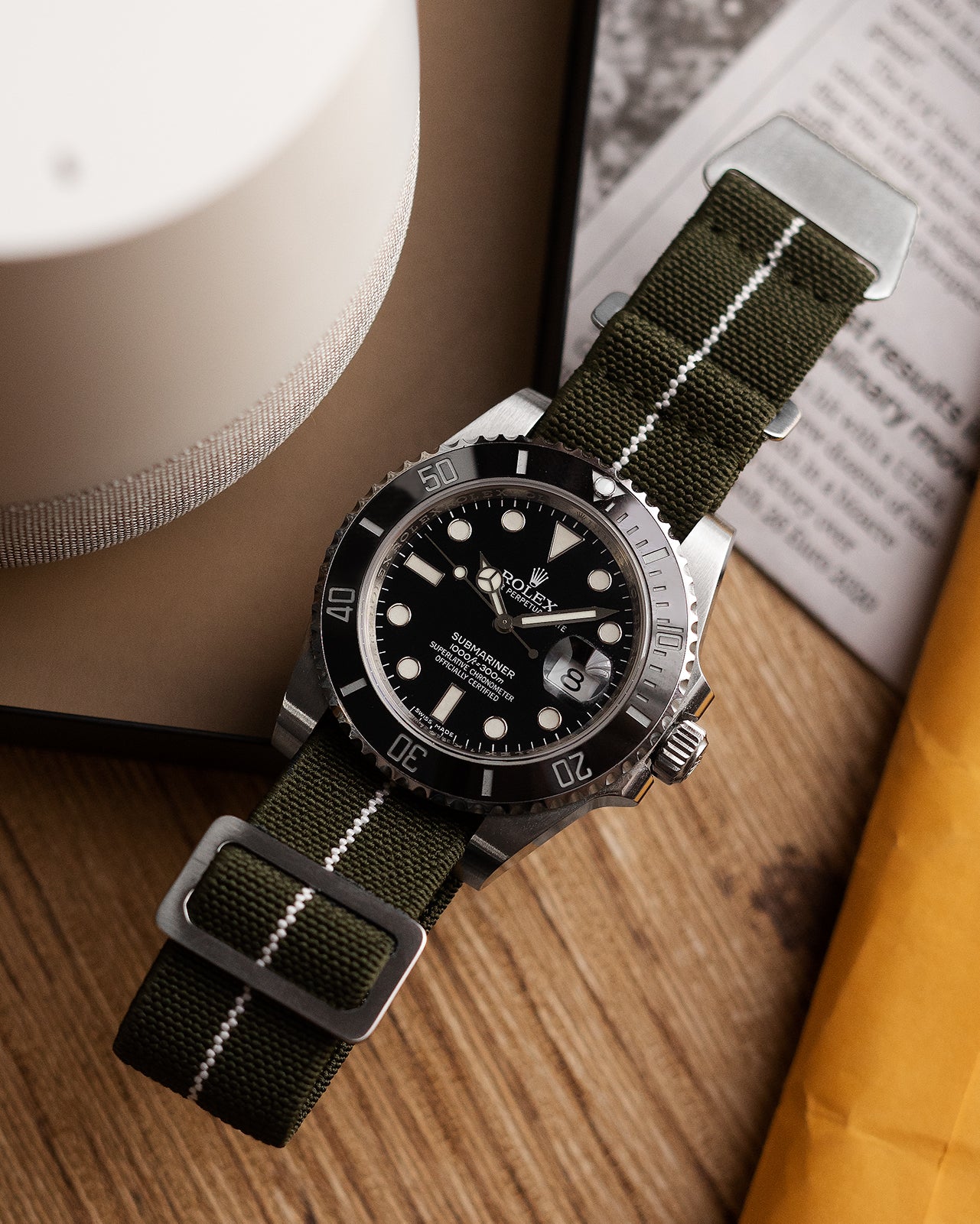 PARA Elastic - British Green with White Centerline