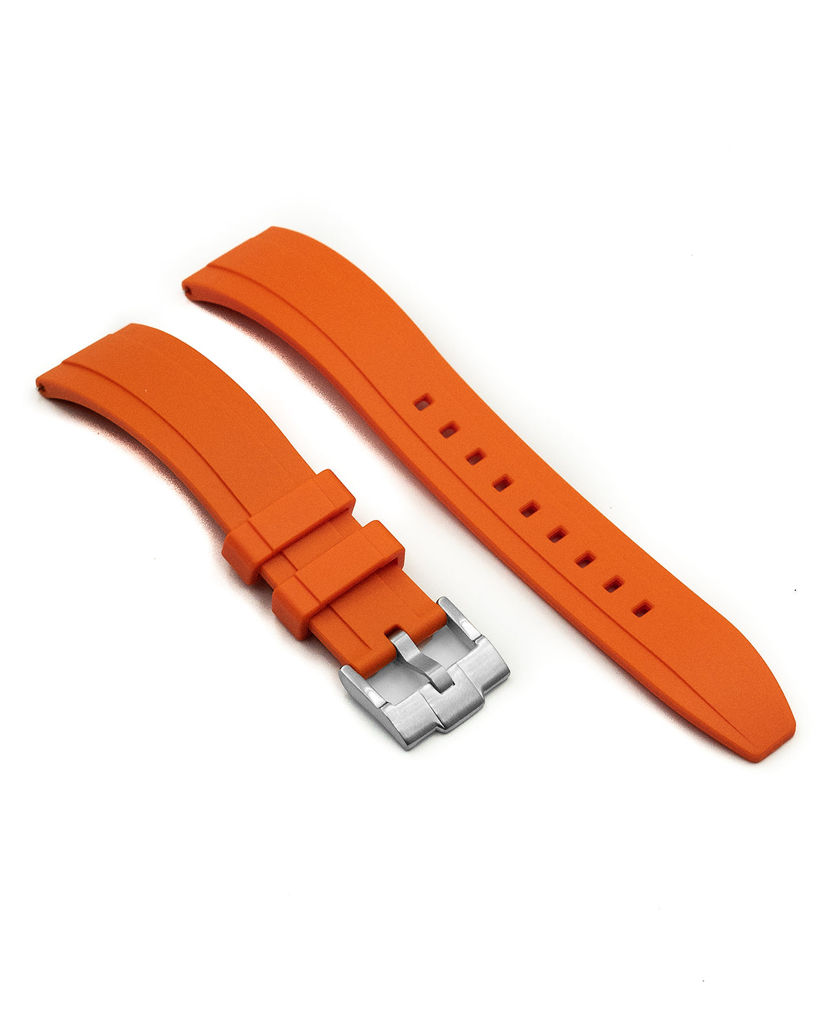 VULCANISED RUBBER - ORANGE (STRAIGHT ENDS)