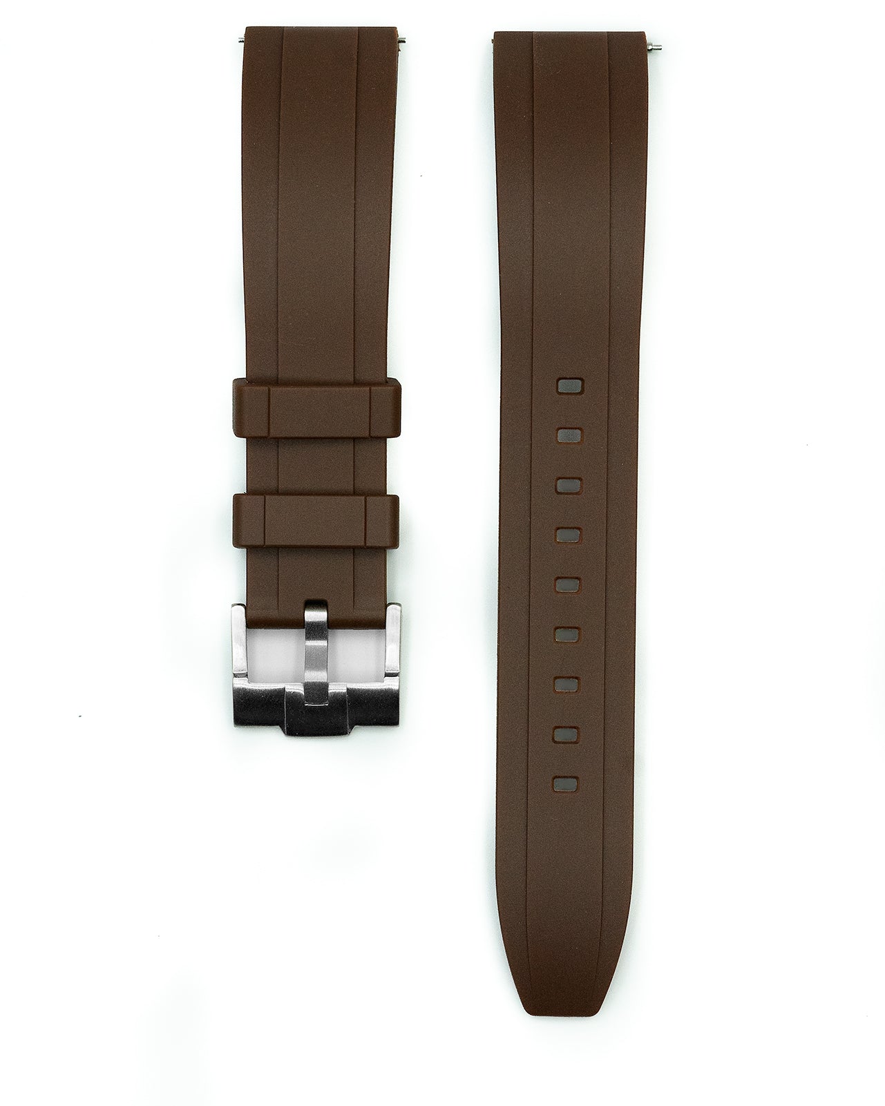 VULCANISED RUBBER - BROWN (STRAIGHT ENDS)