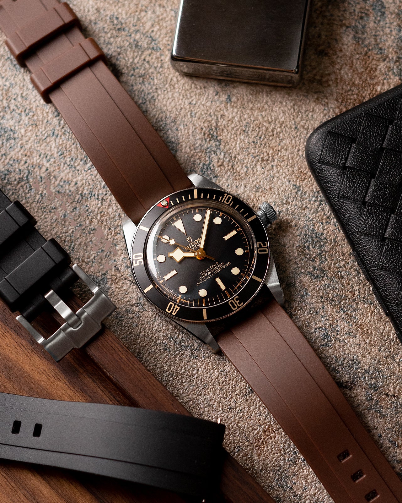 VULCANISED RUBBER - BROWN (STRAIGHT ENDS)