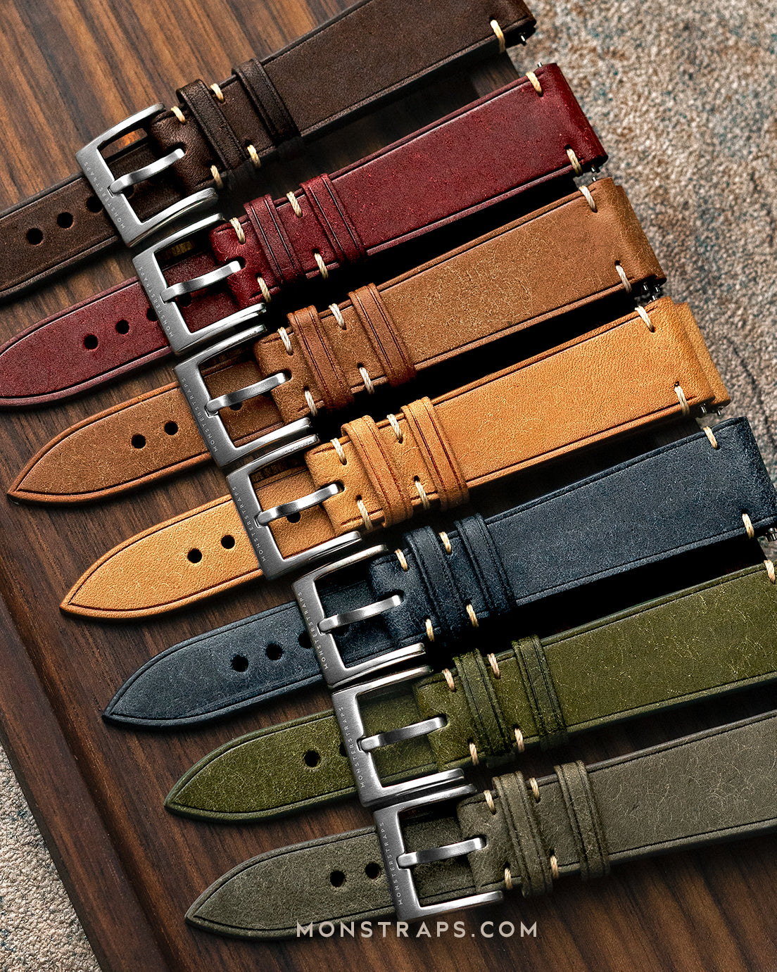 Epsom Leather Strap (Natural) - Monstraps