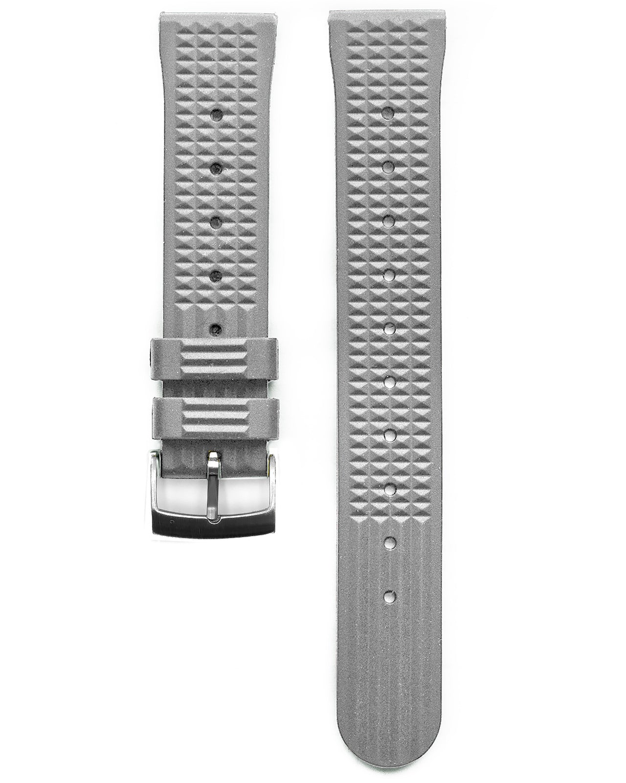 VULCANISED RUBBER - WAFFLE STRAP (GREY, VINTAGE STYLE)