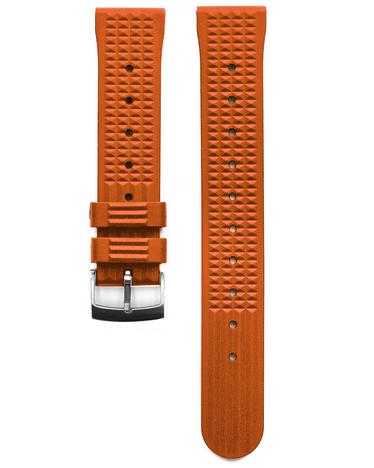 FKM RUBBER - WAFFLE STRAP (ORANGE, VINTAGE STYLE)