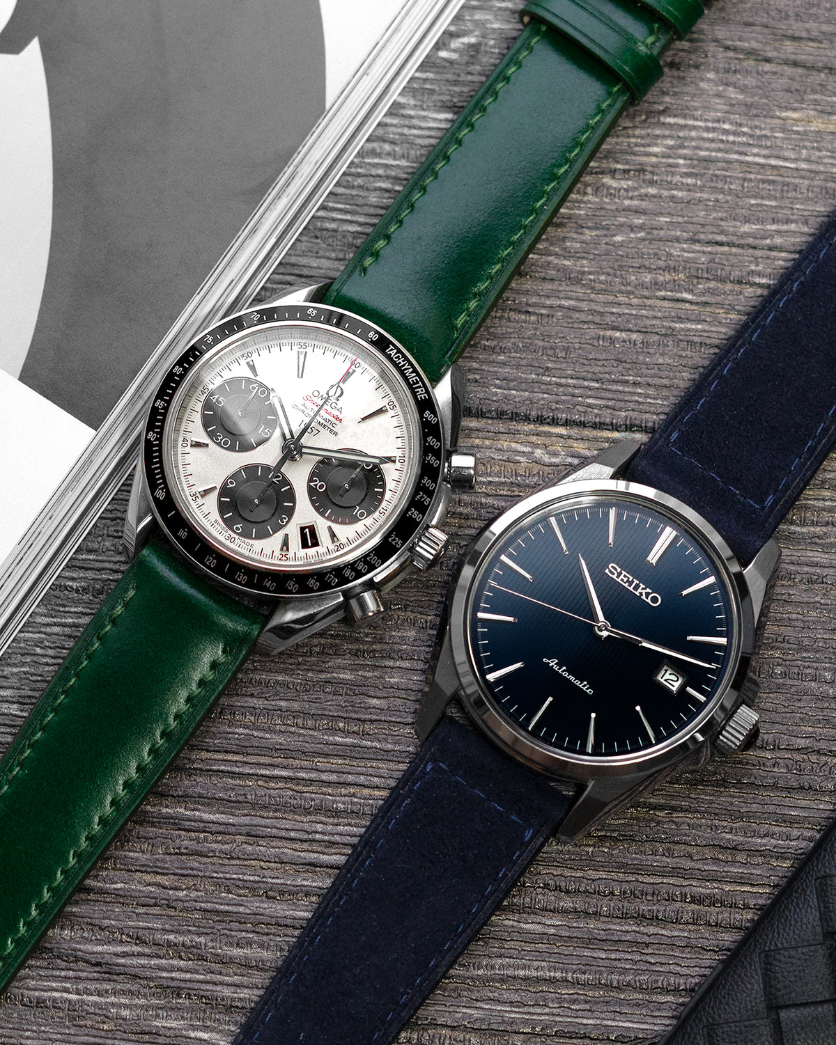 Suede Leather Strap (Dark Blue)