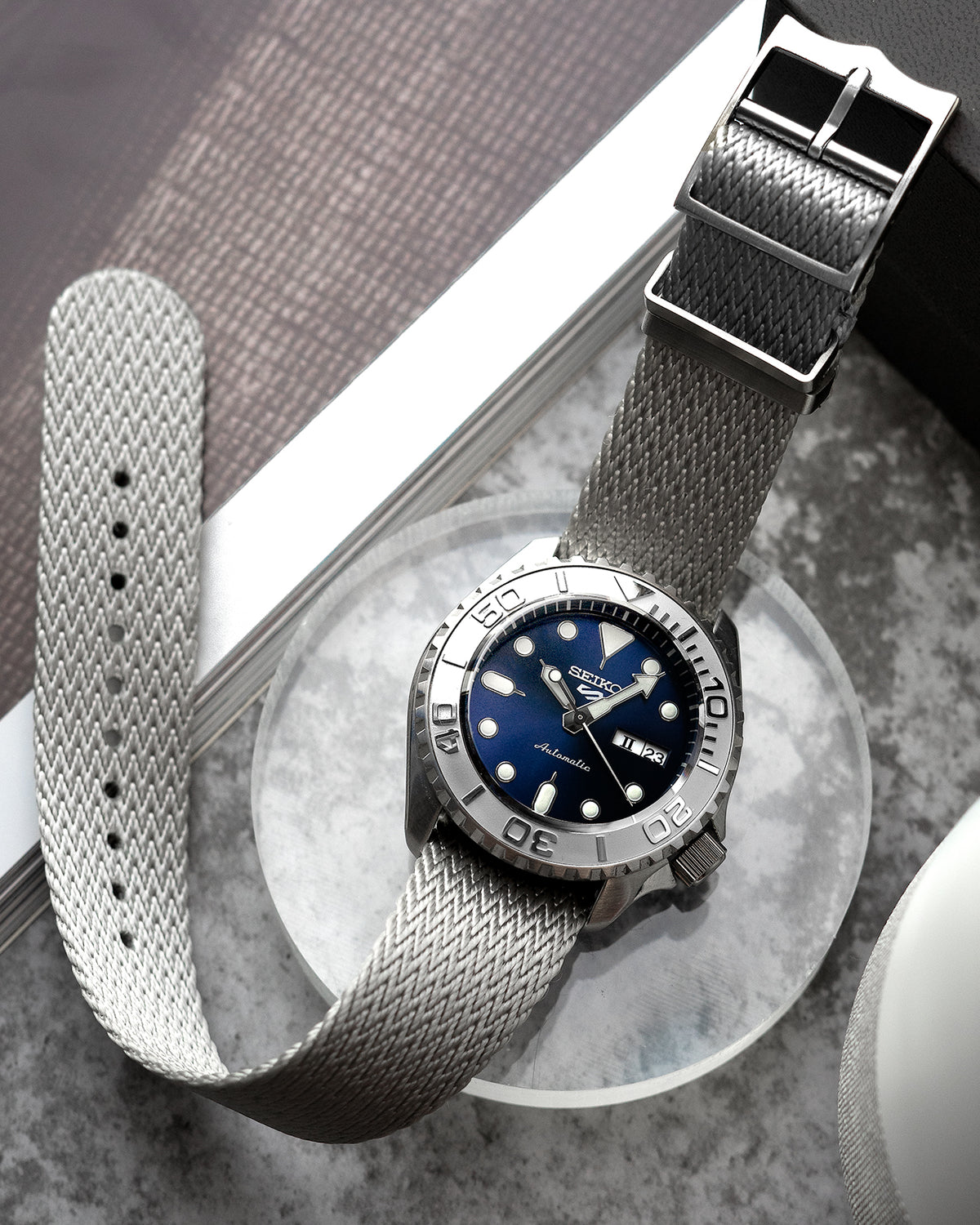 Blackbay Adjustable II - Silver Herringbone