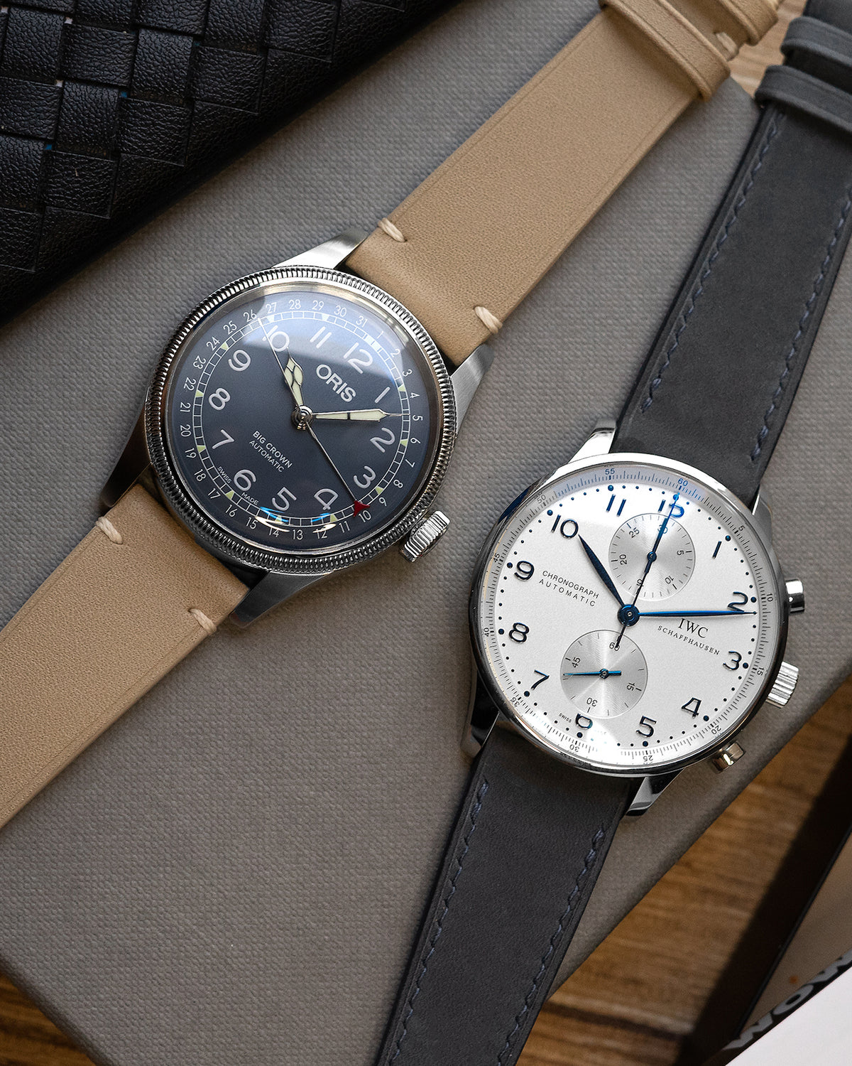 Nubuck Leather Strap (Slate Blue)