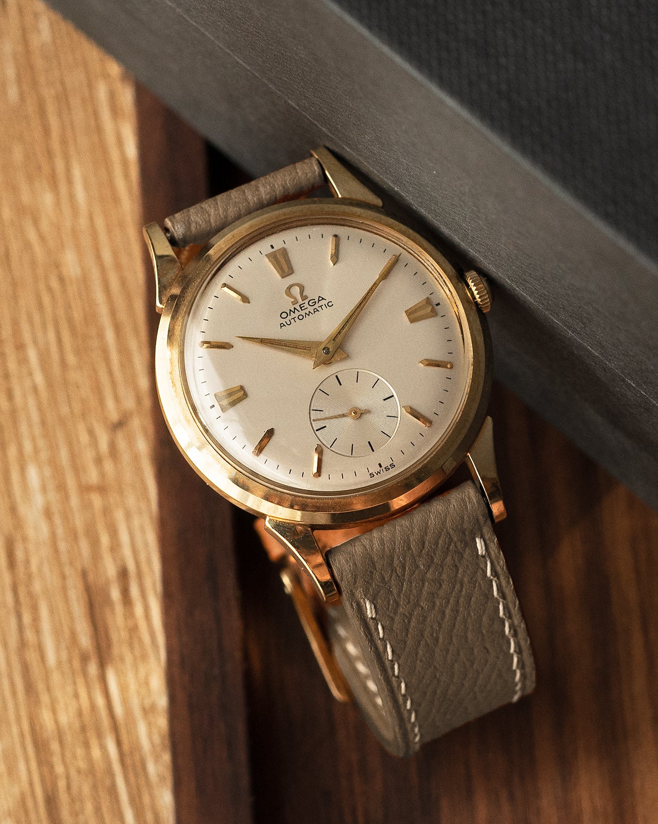 Epsom Leather Strap (Taupe)