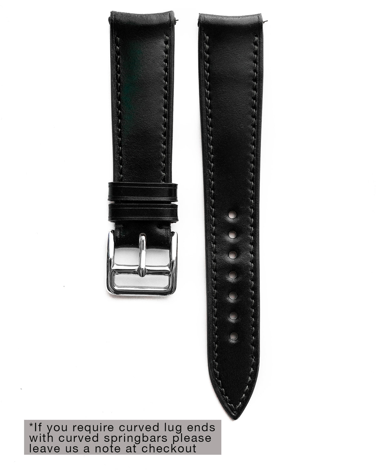 Shell Cordovan Strap (Black)