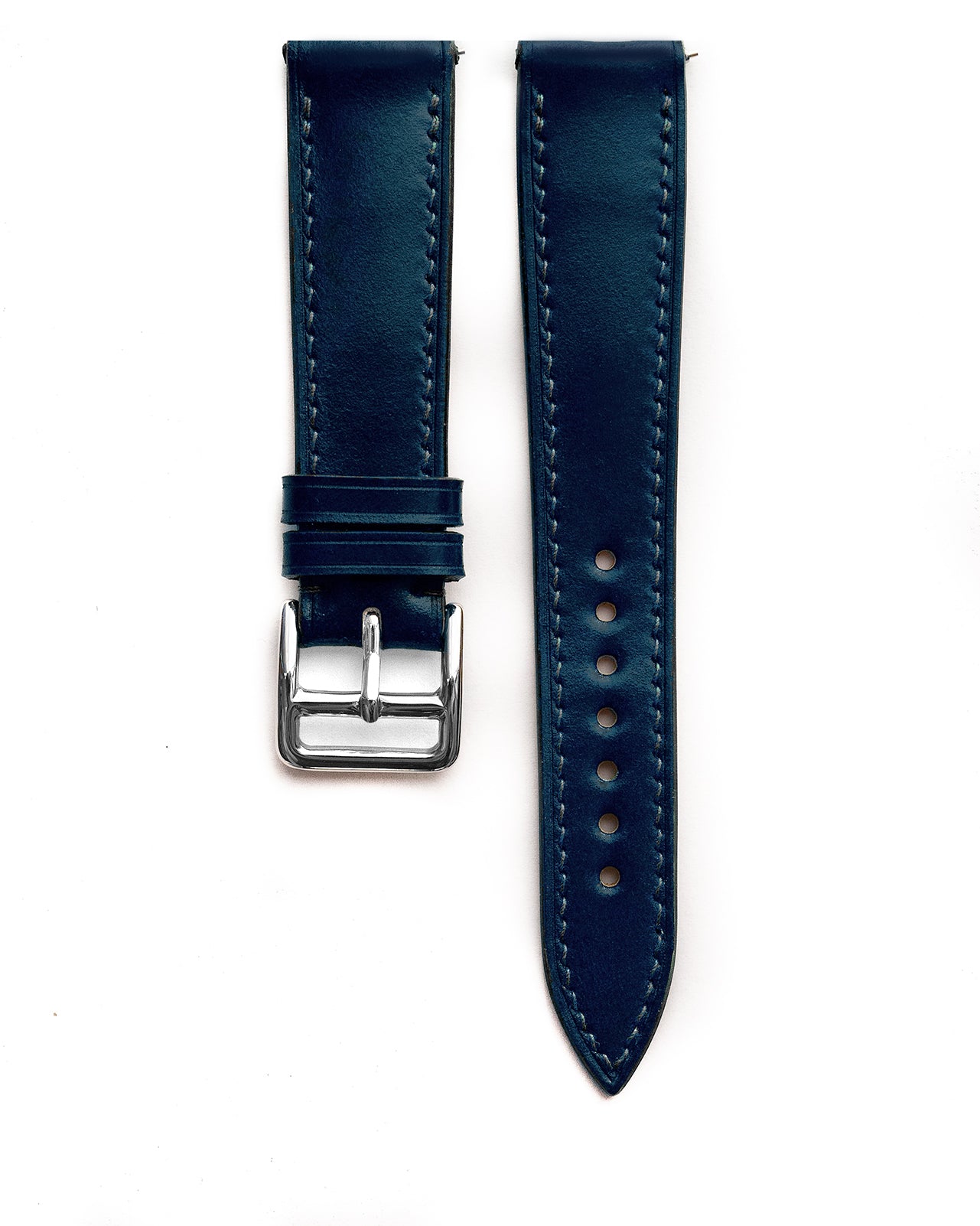 Shell Cordovan Strap (Prussian Blue)