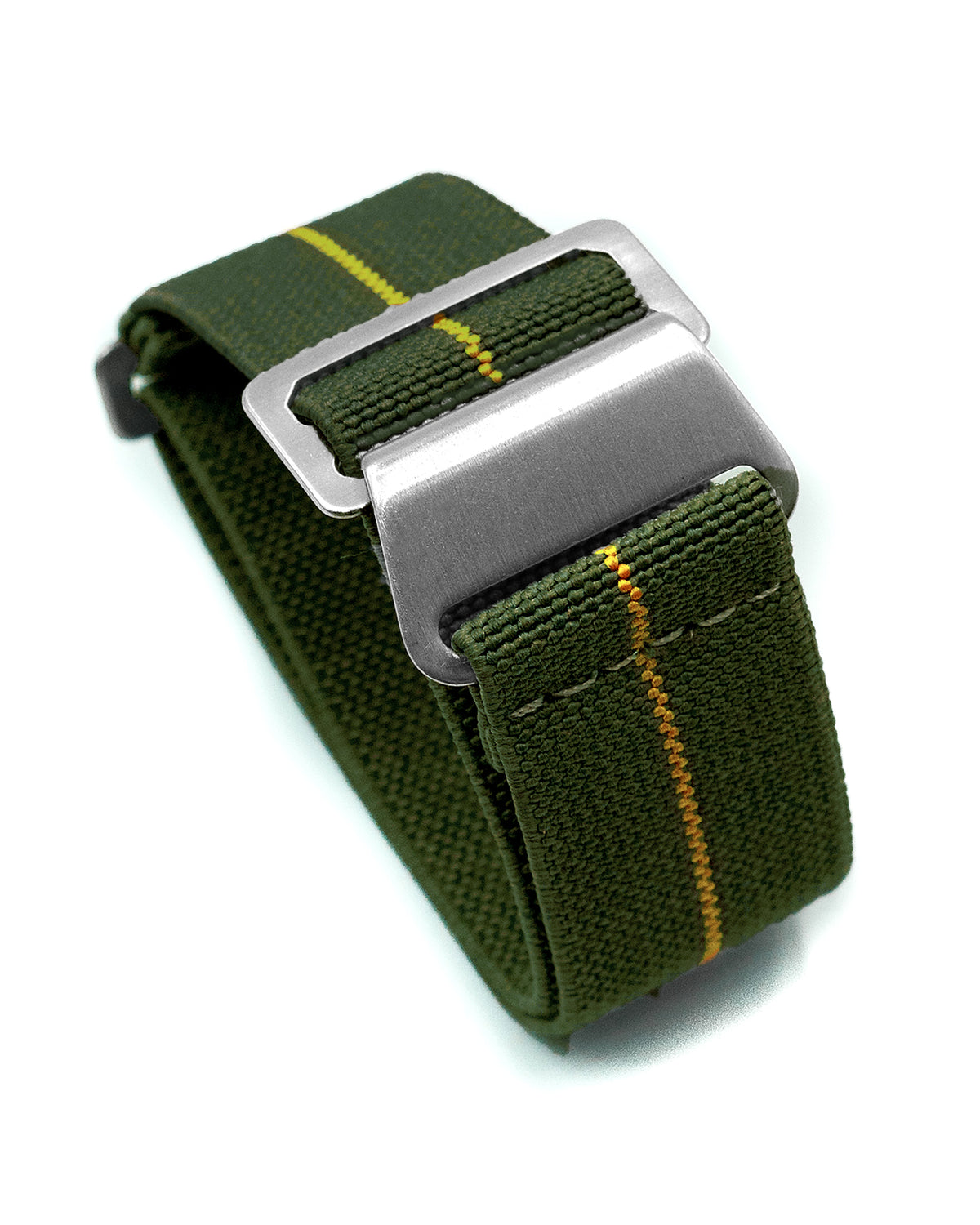 PARA Elastic - Olive Green with Yellow Centerline