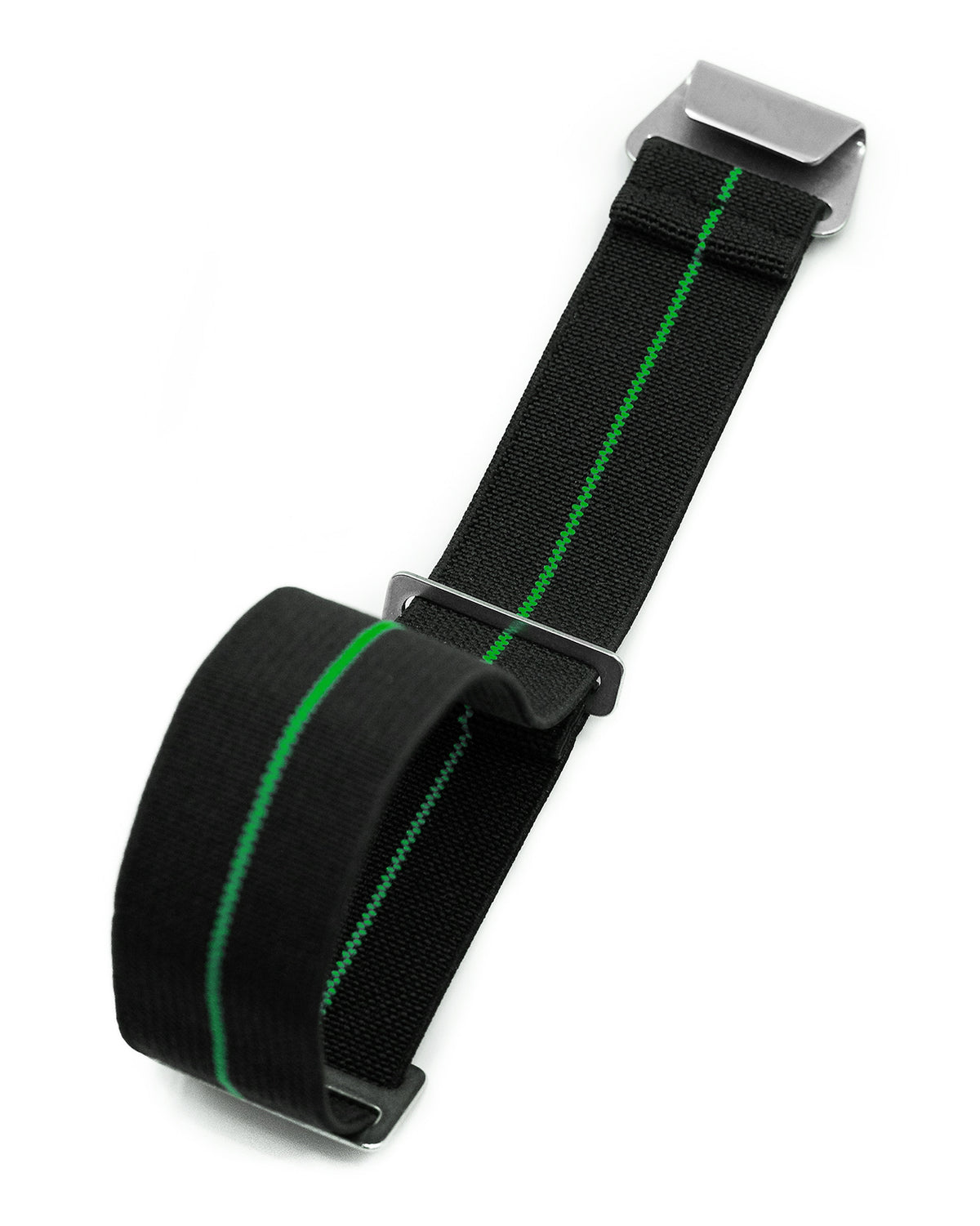 PARA Elastic - Black with Green Centerline