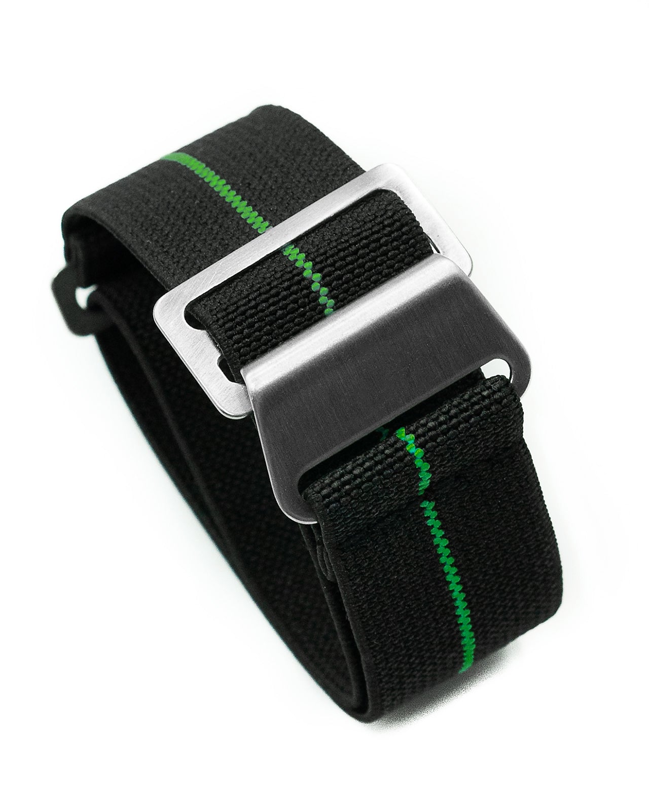 PARA Elastic - Black with Green Centerline