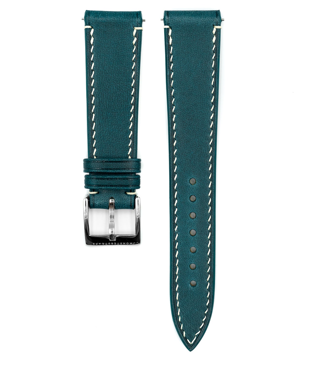 Vintage Italian Waxed Leather Strap (Turquoise)