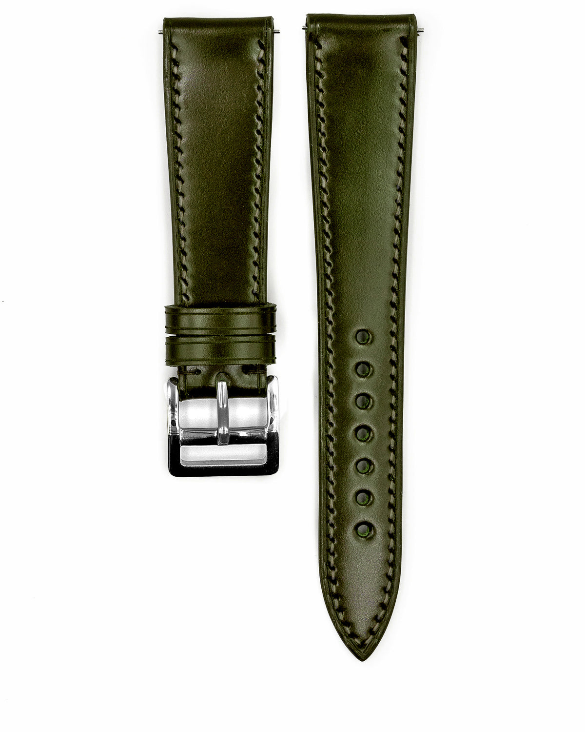 Shell Cordovan Strap (Olive Green)