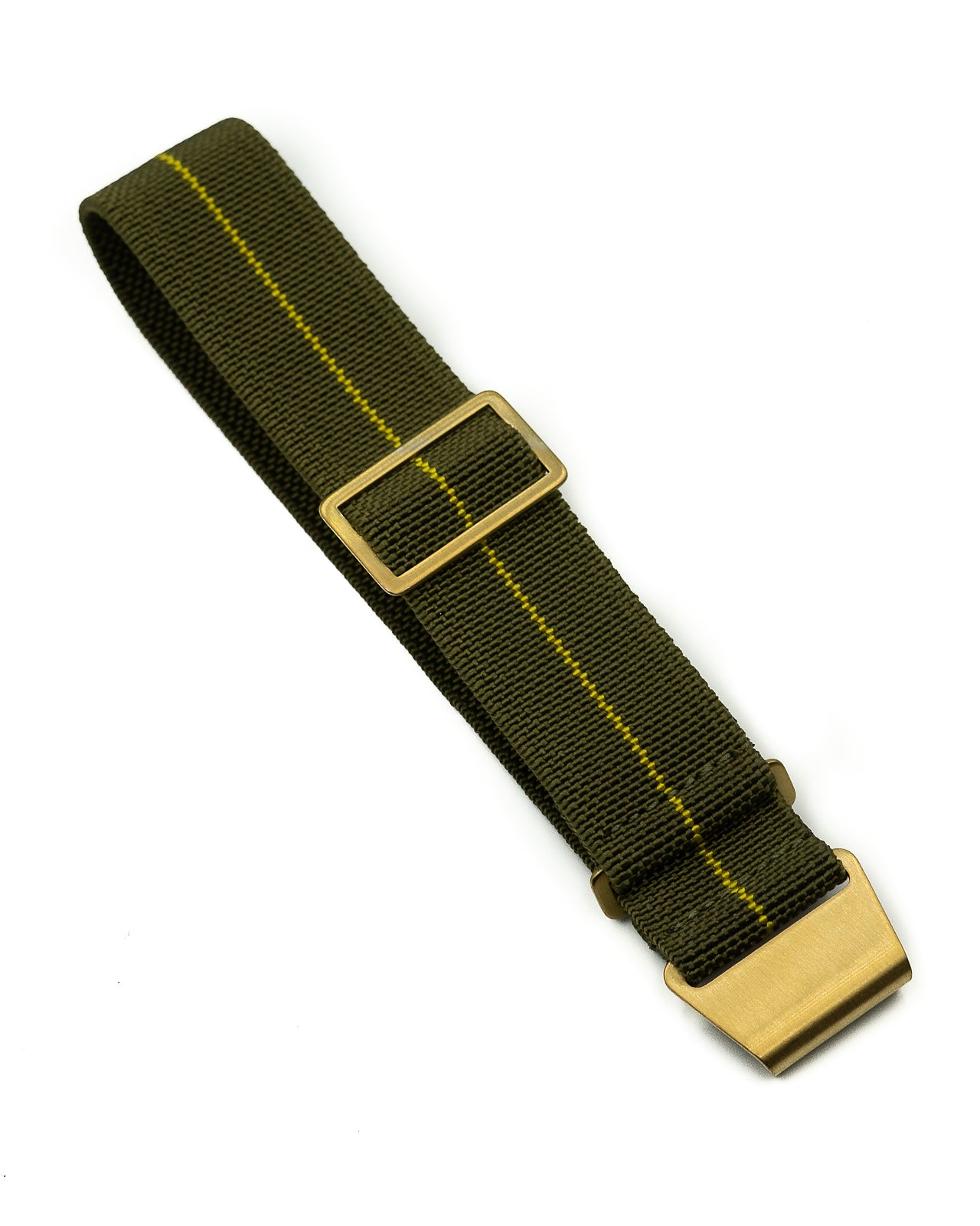 PARA Elastic (Bronze) - Olive Green with Yellow Centerline