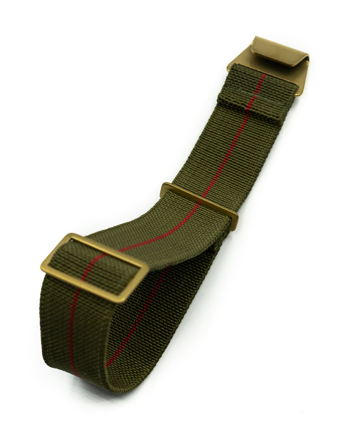 PARA Elastic (Bronze) - Olive Green with Red Centerline