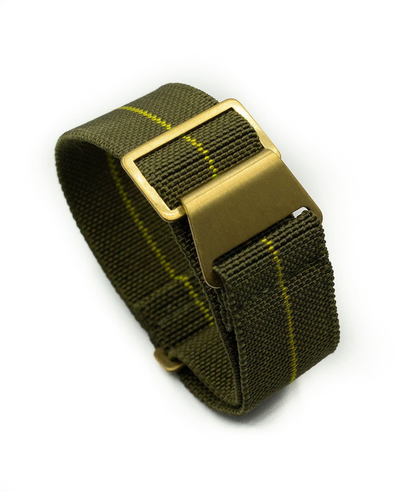 PARA Elastic (Bronze) - Olive Green with Yellow Centerline