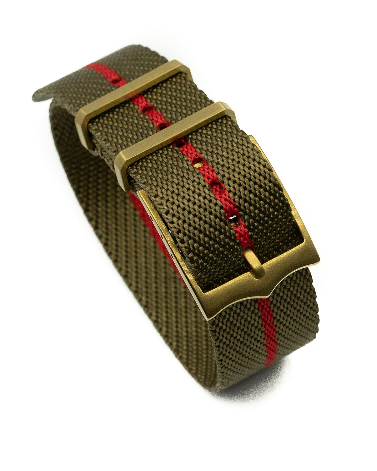 Blackbay Adjustable II (Bronze) - Olive with Red Centerline