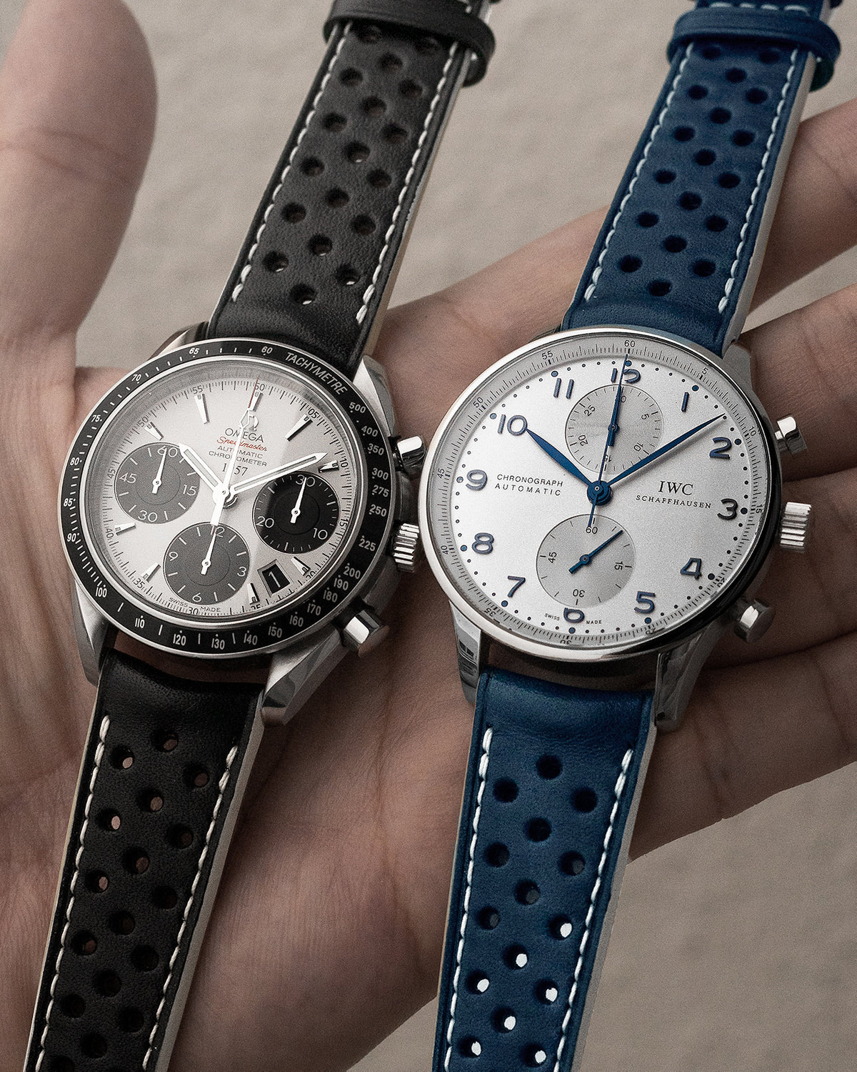 Rally Leather Strap (Blue)