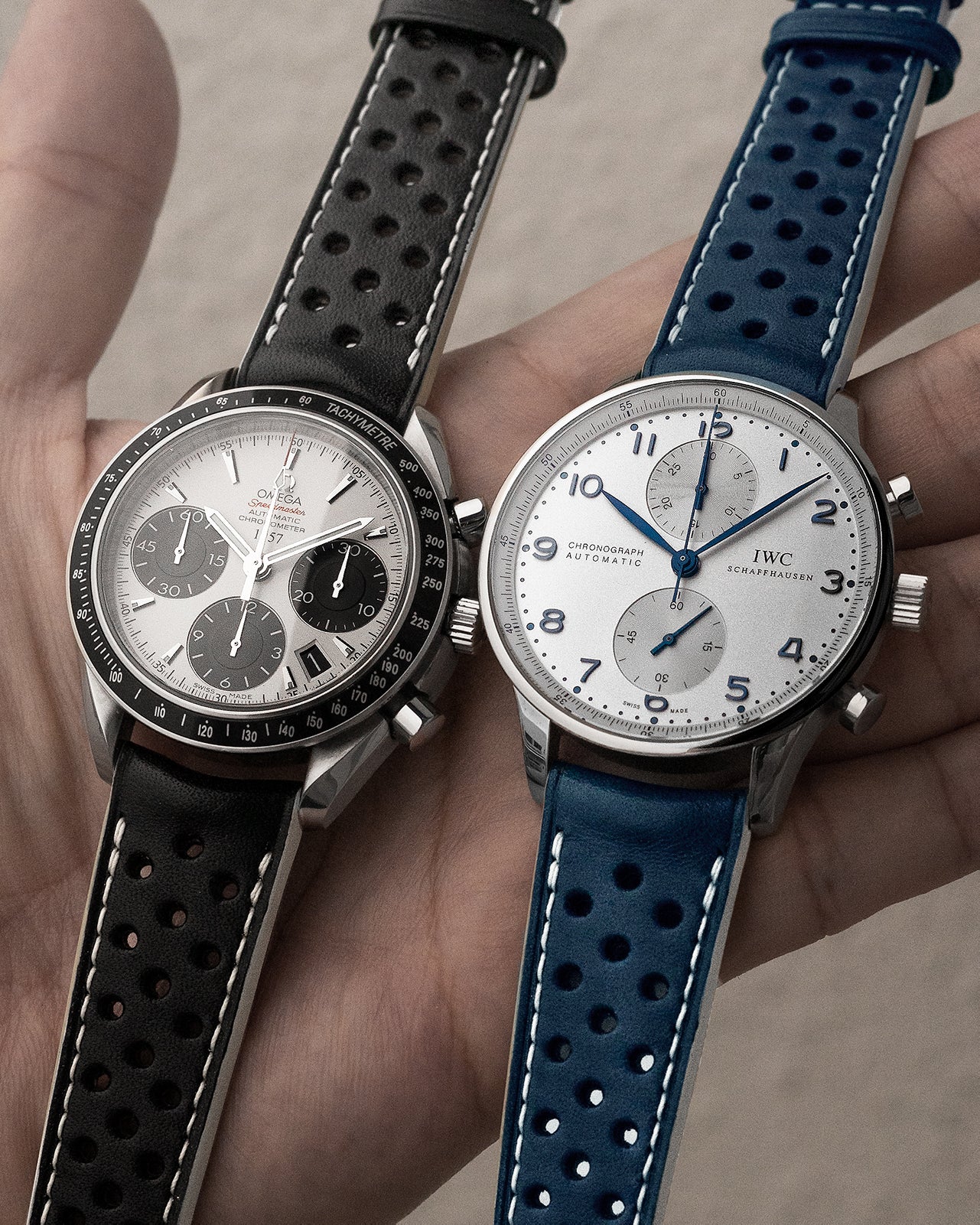 Rally Leather Strap (Blue)