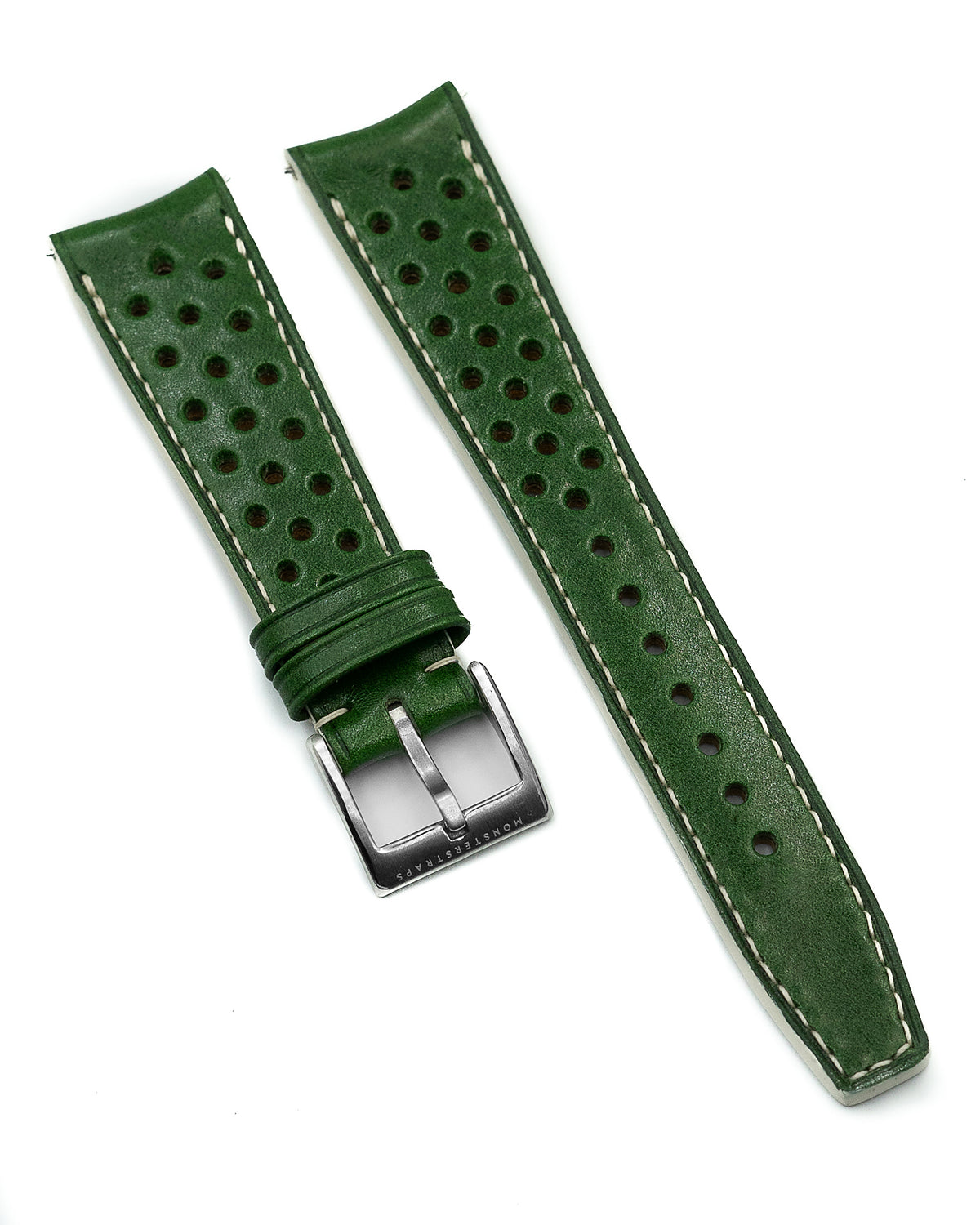 Rally Leather Strap (Racing Green)
