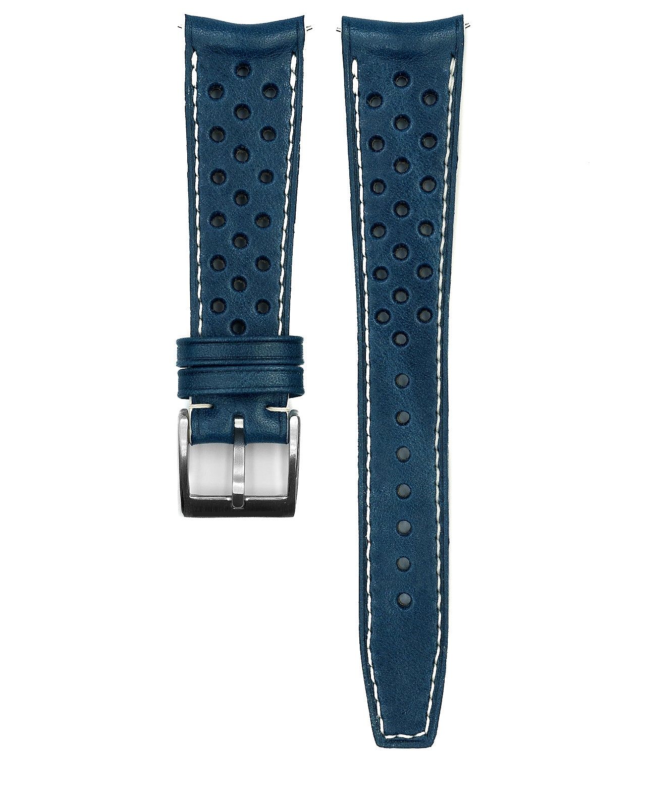 Rally Leather Strap (Blue)