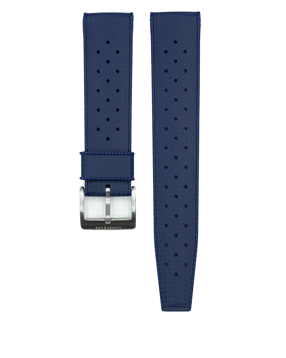 VULCANISED RUBBER - &quot;TROPICAL&quot; VINTAGE STYLE STRAP (NAVY BLUE)