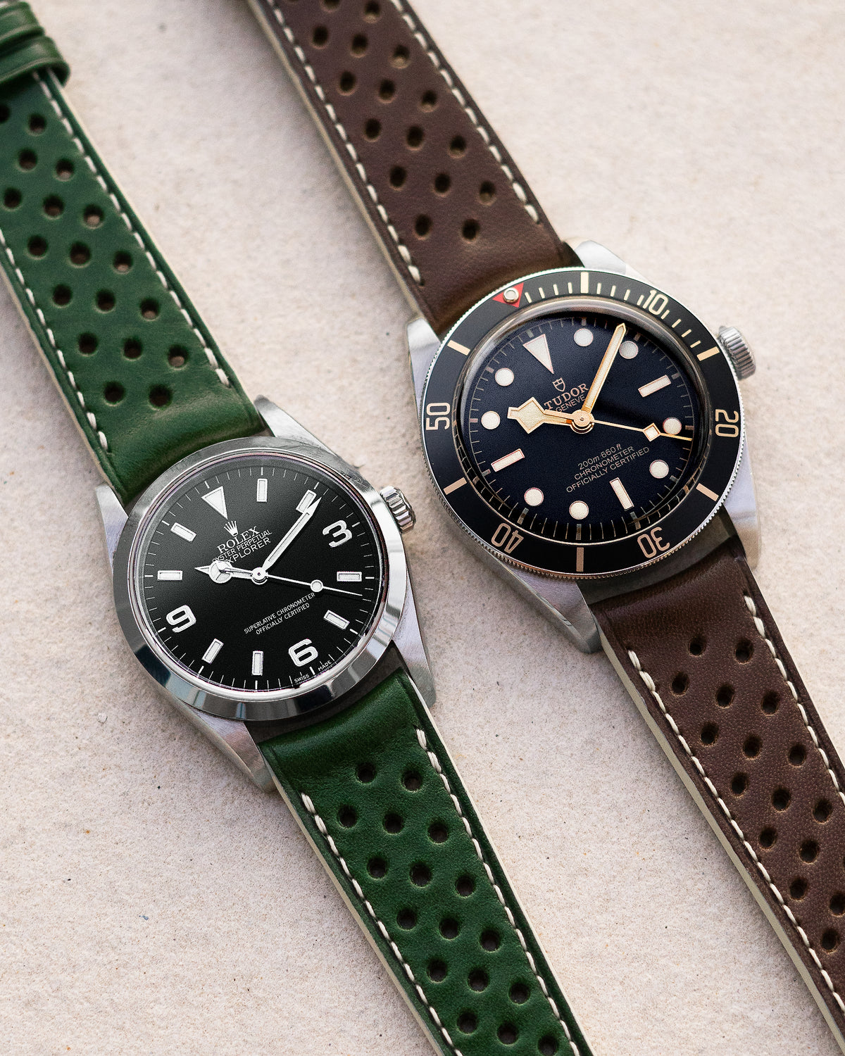 Rally Leather Strap (Racing Green)