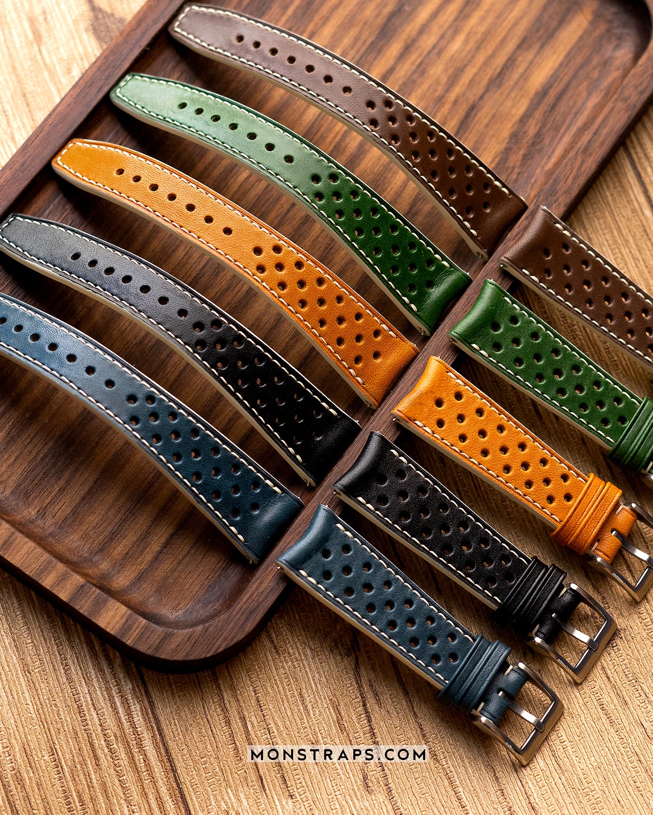 Royal Rally Strap Rally Leather Strap (Black) - Monstraps