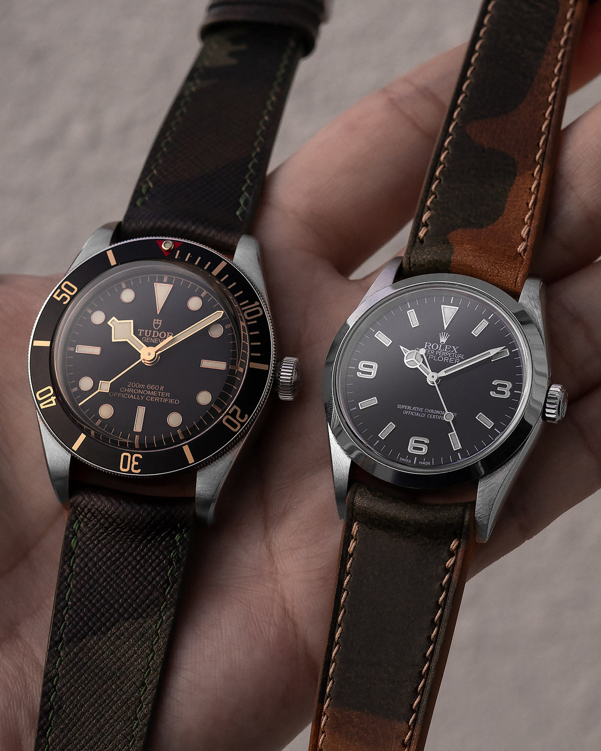 Camo Leather Strap (Desert Brown)