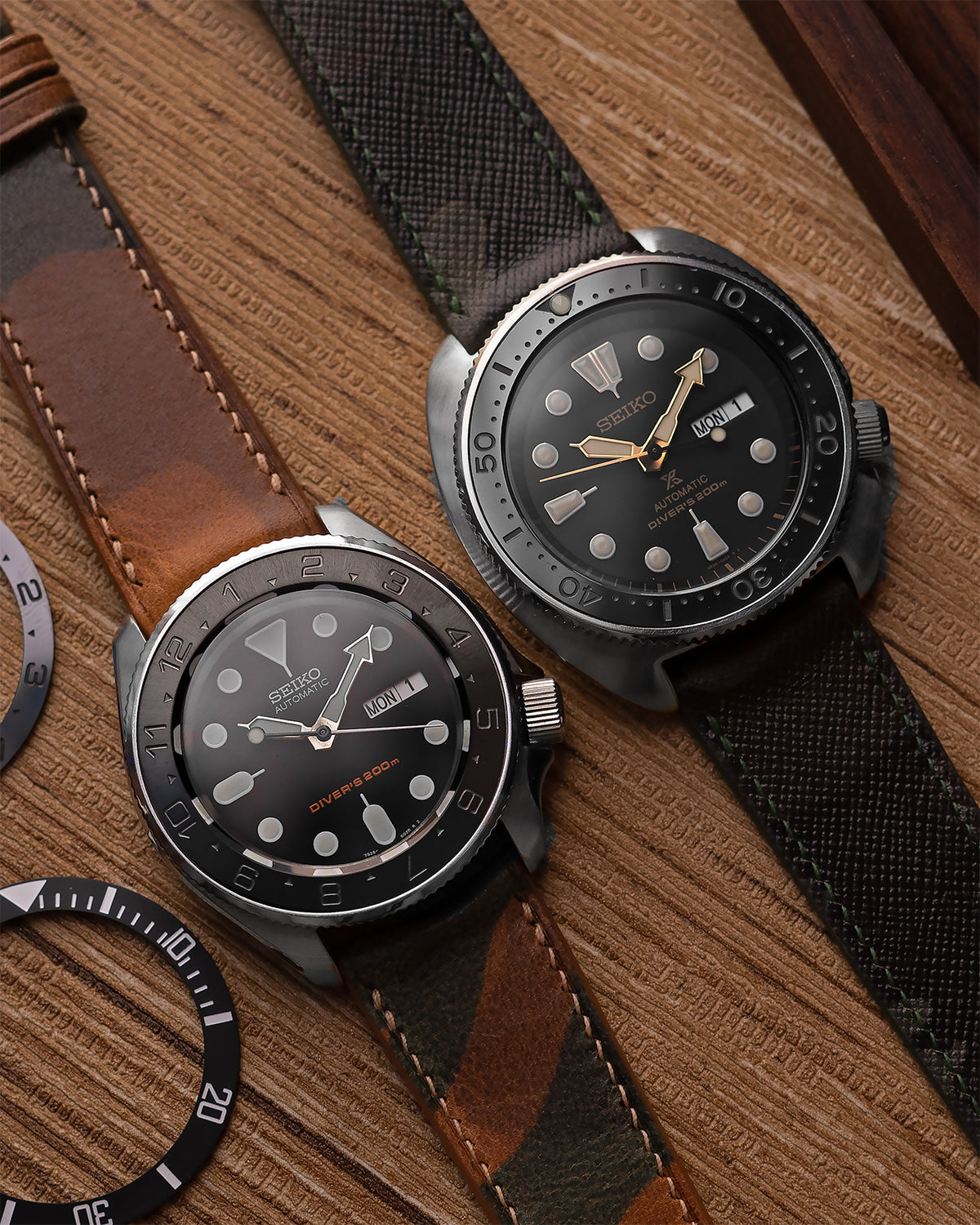 Camo Leather Strap (Desert Brown)