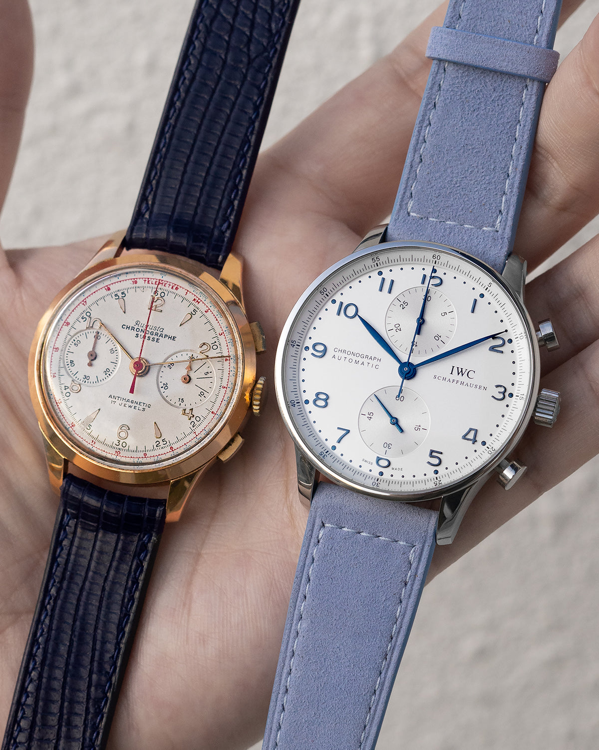 Suede Leather Strap (Sky Blue)