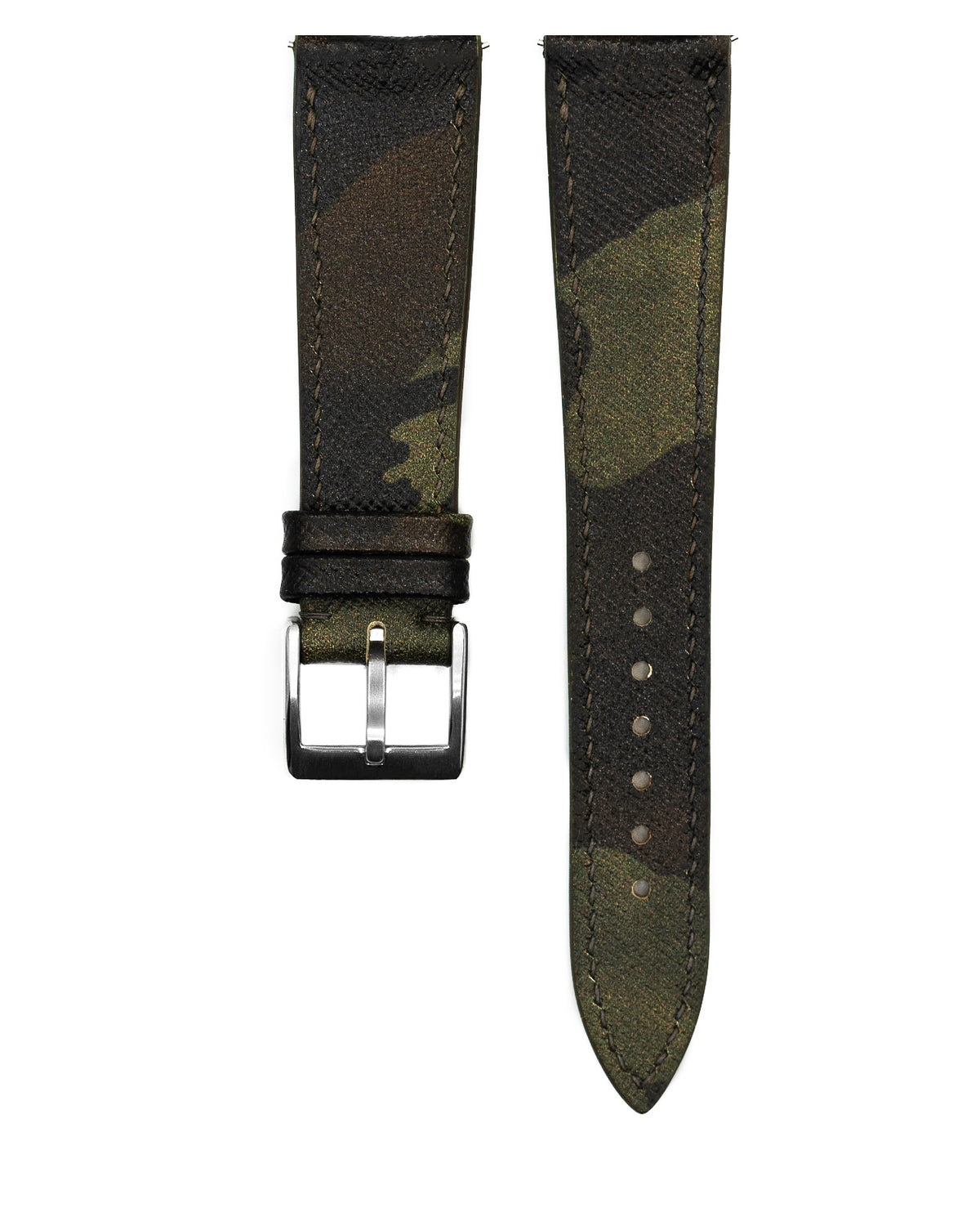 Camo Leather Strap (Dark Khaki)