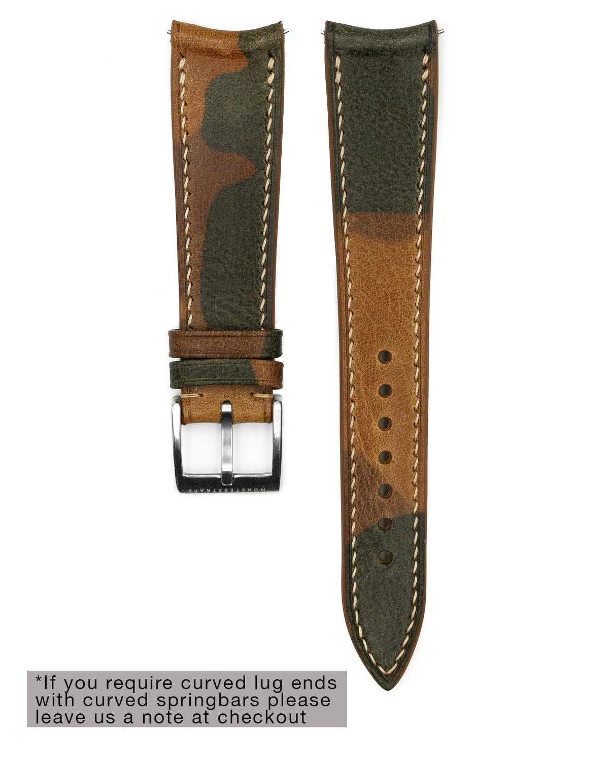 Camo Leather Strap (Desert Brown)
