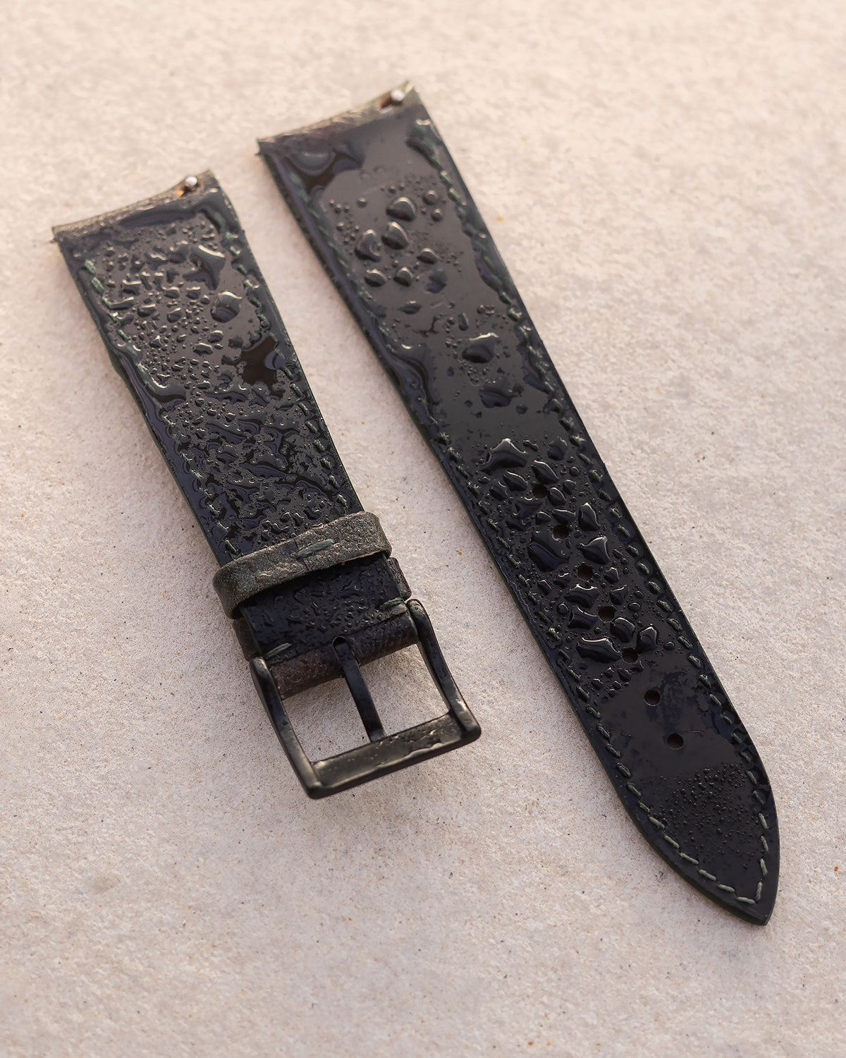 Camo Leather Strap (Dark Khaki)