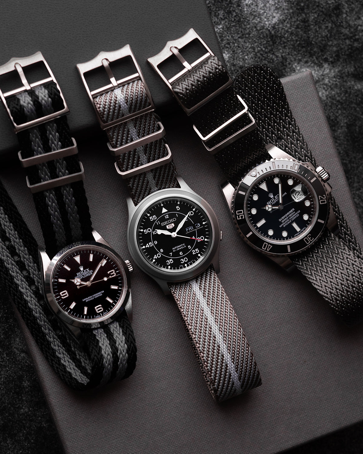 Blackbay Adjustable II - Grey Herringbone